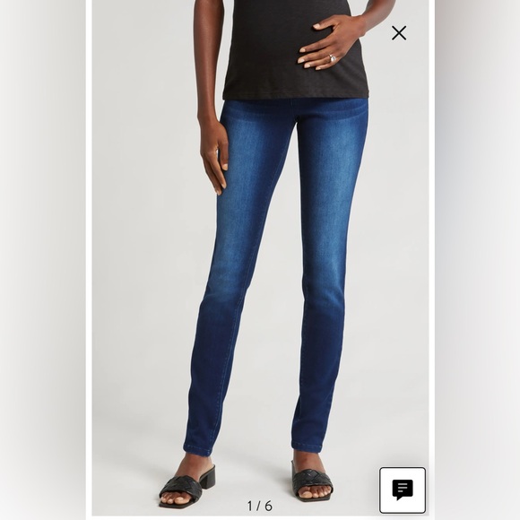 1822 Denim Denim - 1822 Denim Bellyband Butter Skinny Maternity Jeans Size 00/24